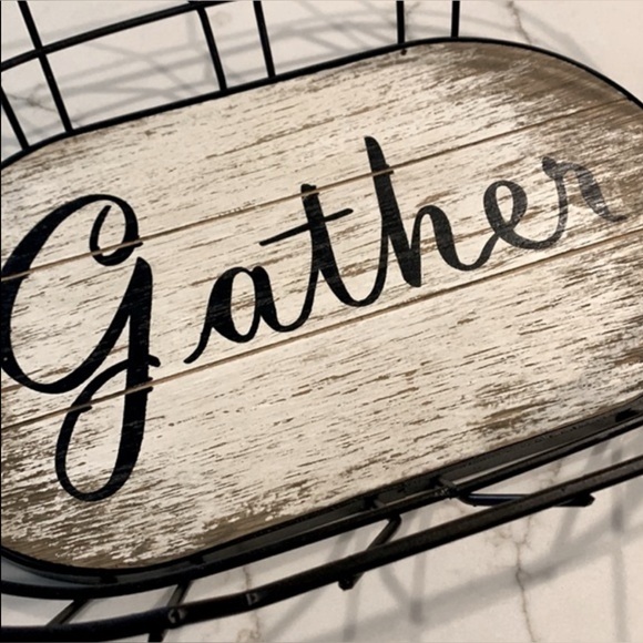 💙 Rustic Wire 'Gather' Basket - Picture 2 of 5